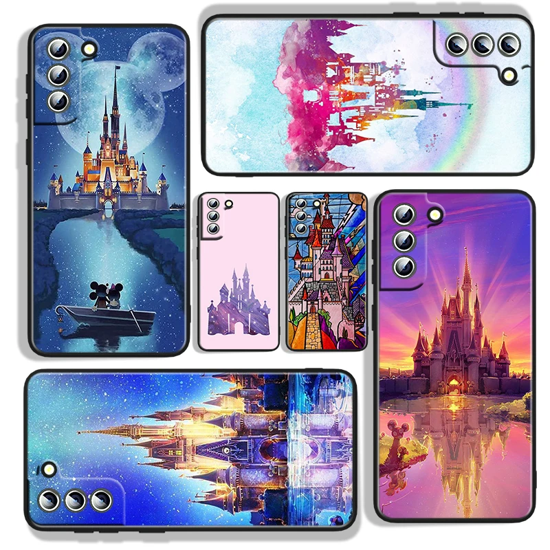 

Disney Castle For Samsung Galaxy S22 S21 S20 FE Ultra S10e S10 S9 S8 S7 S6 Edge Plus Black Silicone Phone Case
