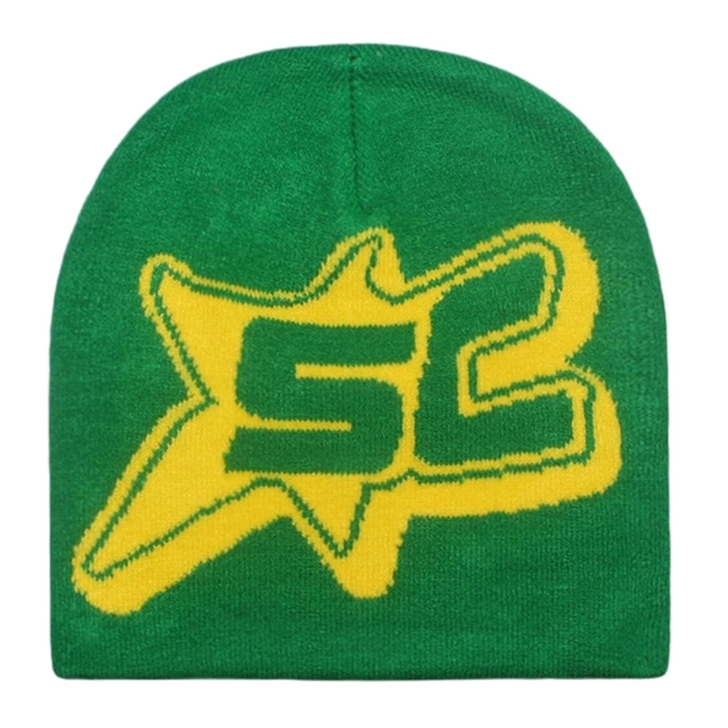 

Y2k шапка-бини громоздкая шапочка винтажная шапочка теплая шапочка аксессуары для Хэллоуина громоздкие шапочки школьные Прямая