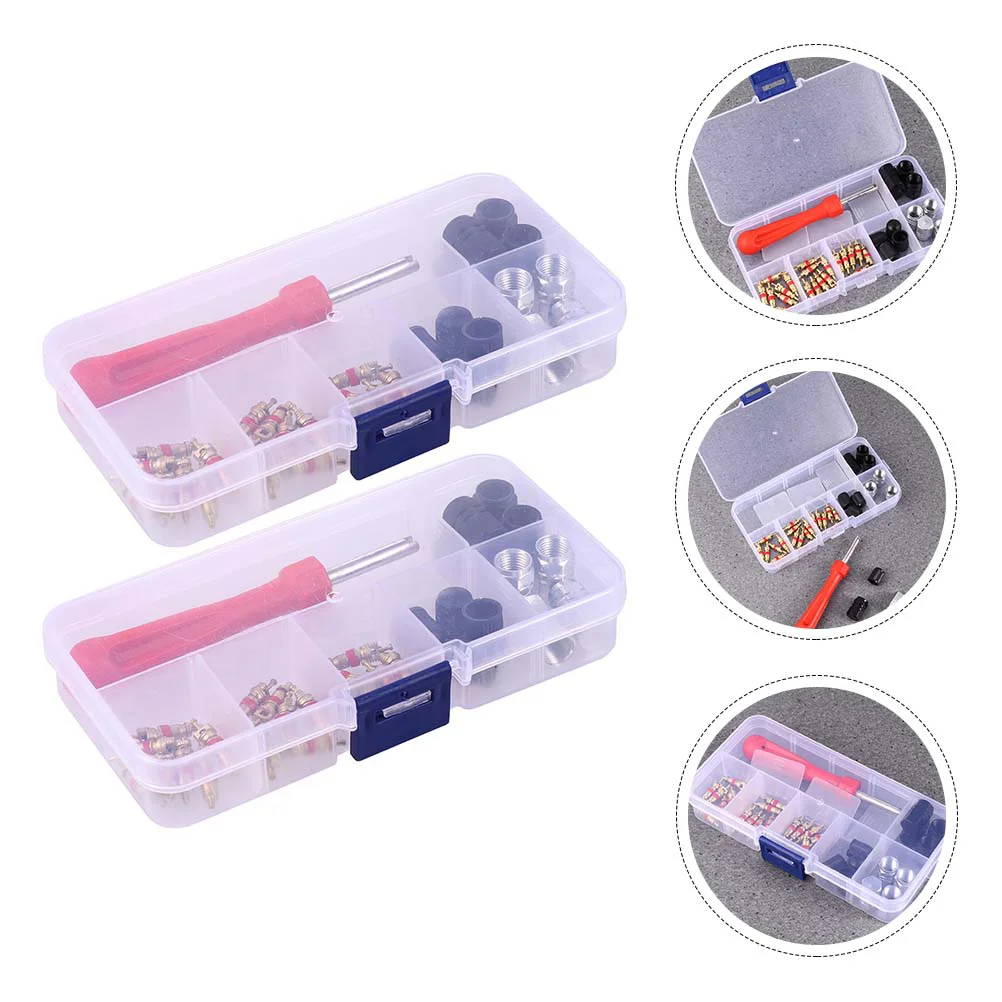 

2 Sets Core Removal Tool Creative Practical Useful Car Accessories Tire
