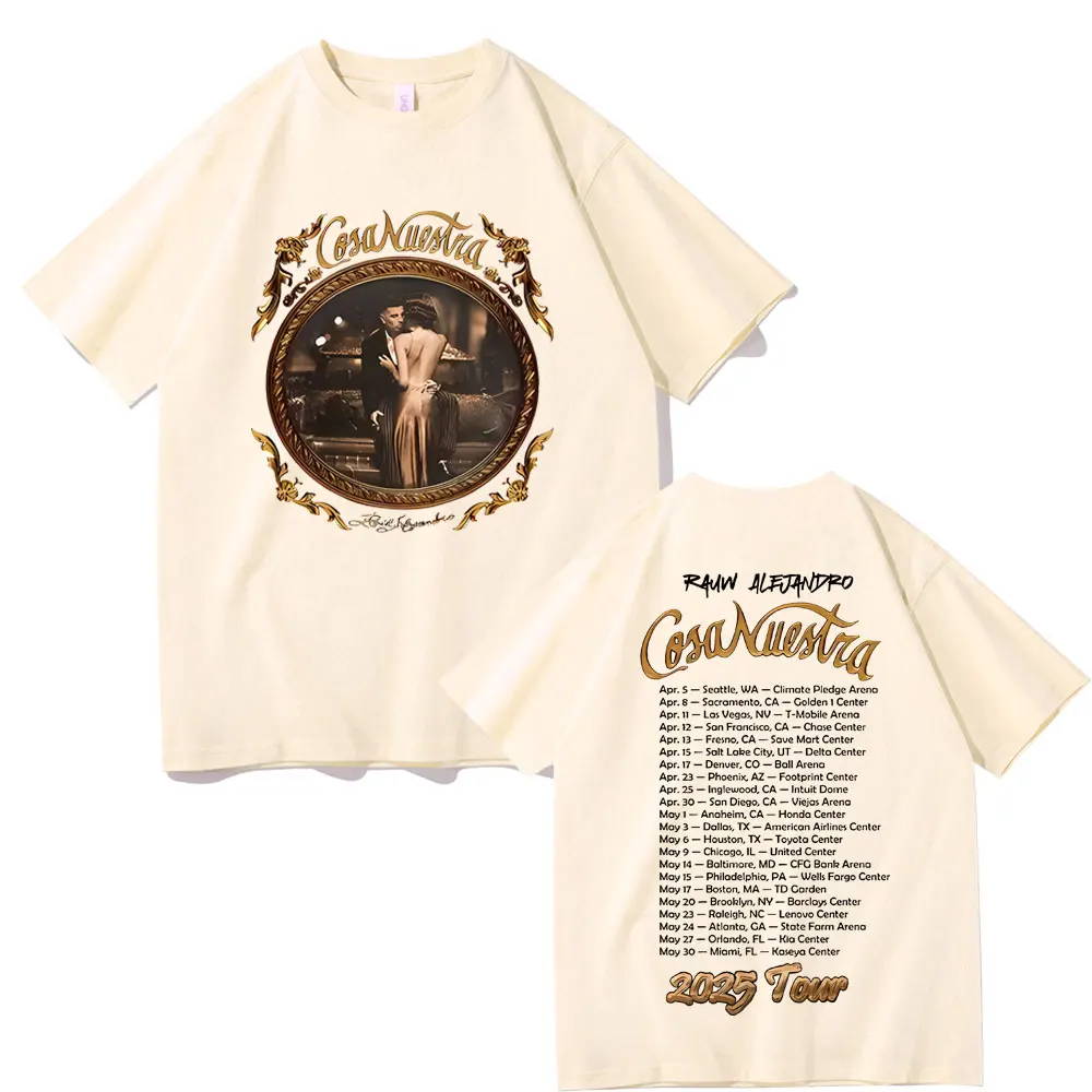 Рэппер Раут Alejandro pemb Nuestra Tour 2025 Футболка Мужчины Женщины Хип-Хоп Модные Тенденции