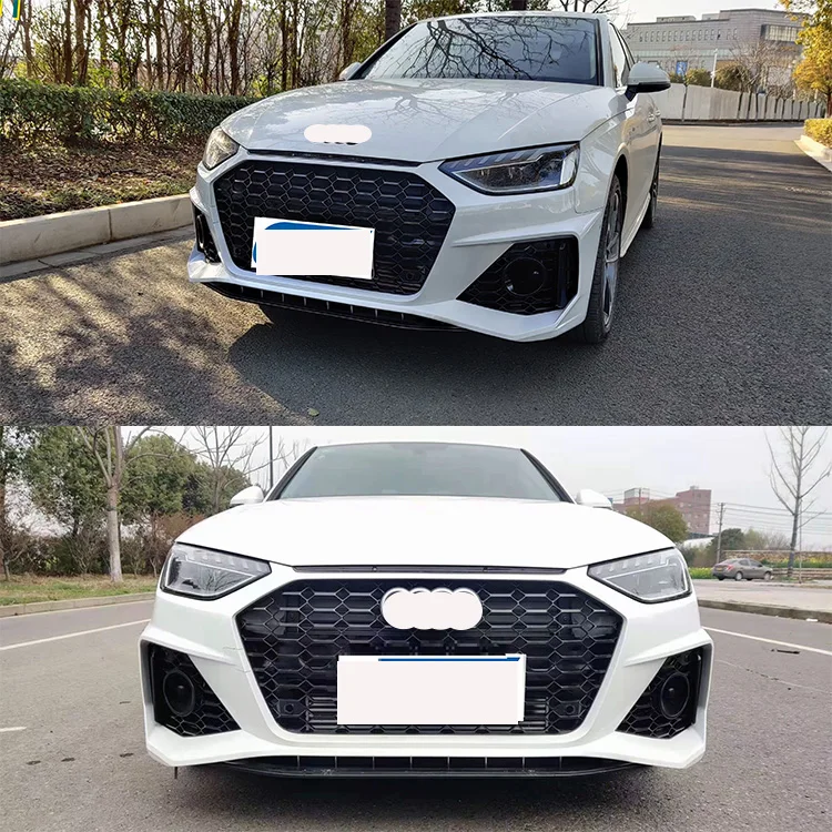 ZLC RS4 car bodykit front bumper Auto modified PP material with grill for audis A4 S4 B9.5 body kit 2020-2023