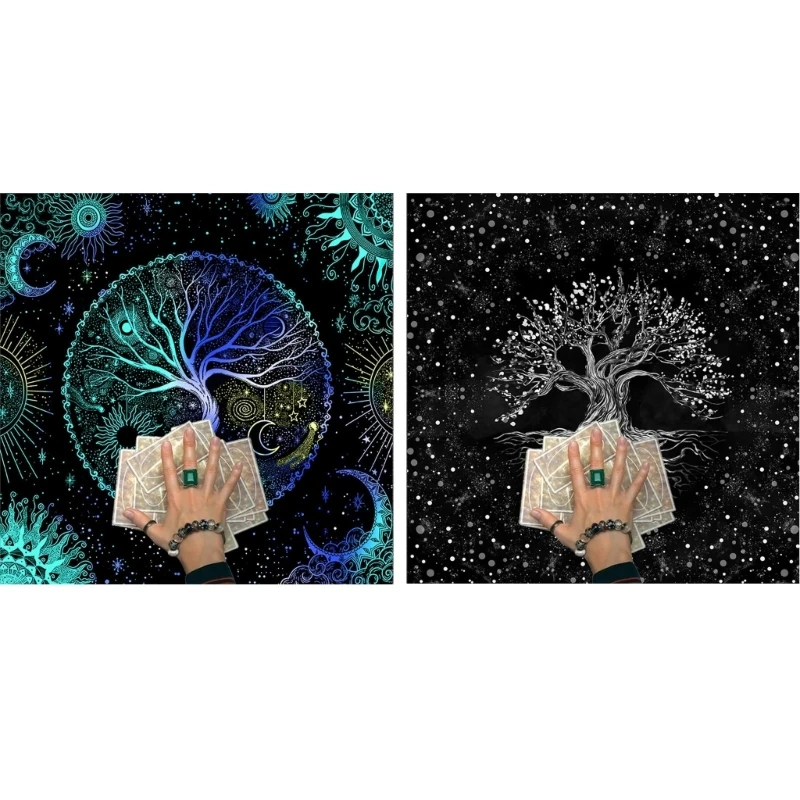 

Divinations Cards Table Cloth Tapestry Trees Of Life Tarot Card Tablecloth