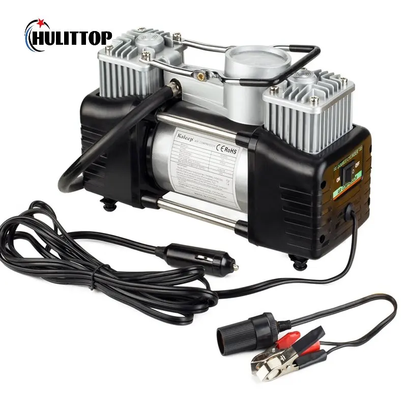 

Портативный сверхмощный двухцилиндровый воздушный насос 12 В 150 фунтов/кв. Дюйм, насос для шин, воздушный компрессор для автомобиля, грузовик...