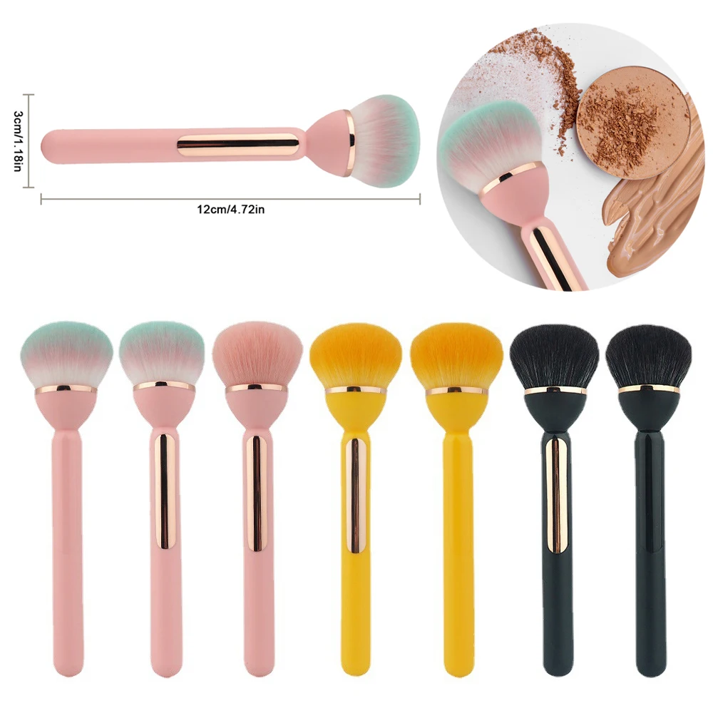 

1Pc Fluffy Makeup Brush Large Foundation Blush Professional Makeup Brush For Concealer Foundation Blush Contour Makeup Brush