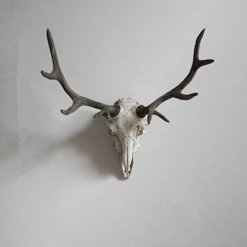 

Скульптура в виде лося, лосящего черепа, фигурки животных, ремесло для дома, декор на Хэллоуин, декоративный реквизит в скандинавском стиле, ...