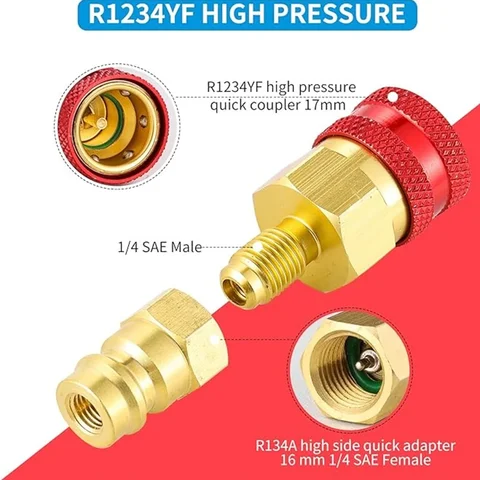 R1234yf быстроразъемные Муфты R1234YF к R134a конверсионные адаптеры для R1234yf системы кондиционирования воздуха, подзарядка