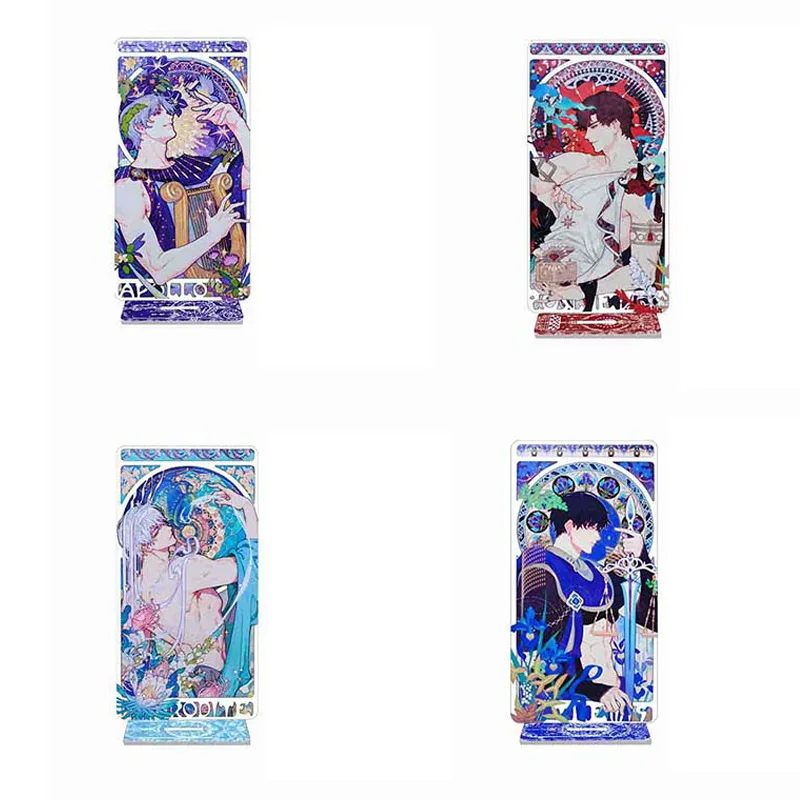 

Light and Night Standing Anime KeyChain Charlie Evan Key Chain Women Creative Role Figure Model Plate Key Ring Acrylic Gifts