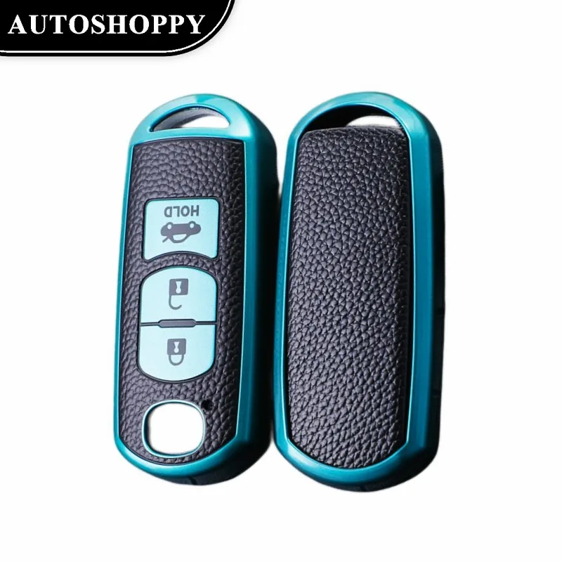 

Leather TPU Car Smart Key Cover Case Bag Protector for Mazda 2 3 5 6 Axela Atenza Demio CX-3 CX-4 CX-5 CX-7 CX-9 MX5 CX8