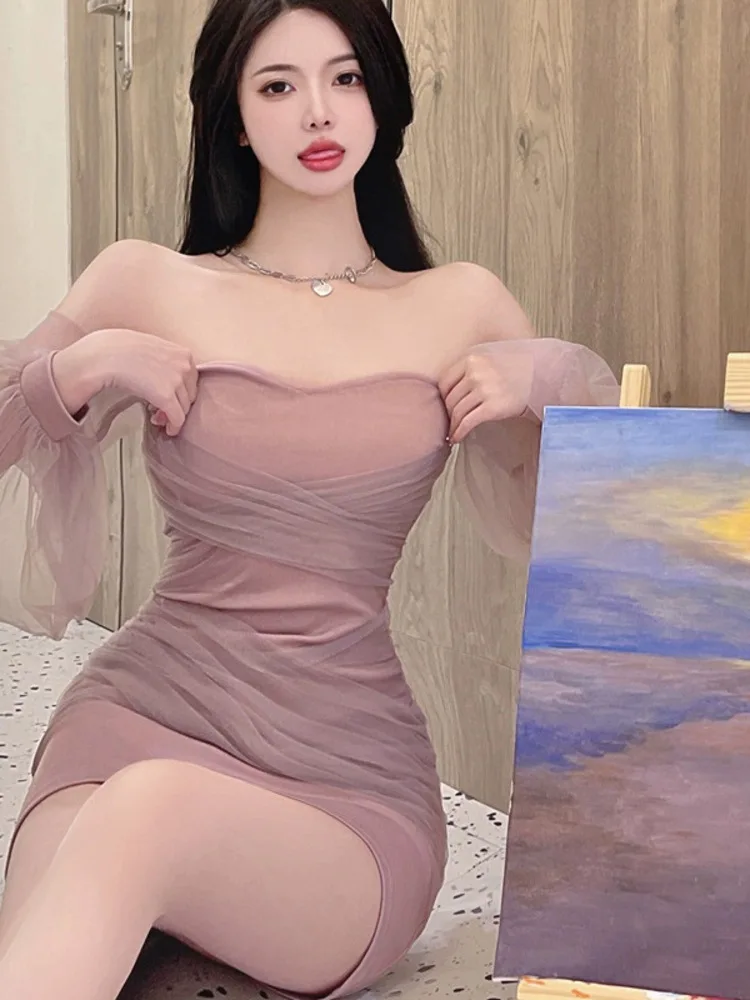 Женский сетчатый костюм с открытыми плечами для латиноамериканского танца