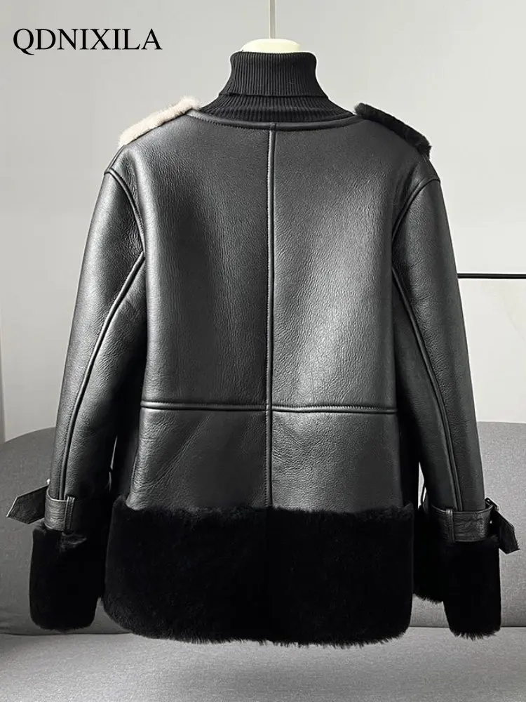 Faux Fur Coat Sheepskin Fur Women Lamb Fur Short Thickened Jacket Women's Fur Coat Women Jacket New In Outerwears Fur Jacket