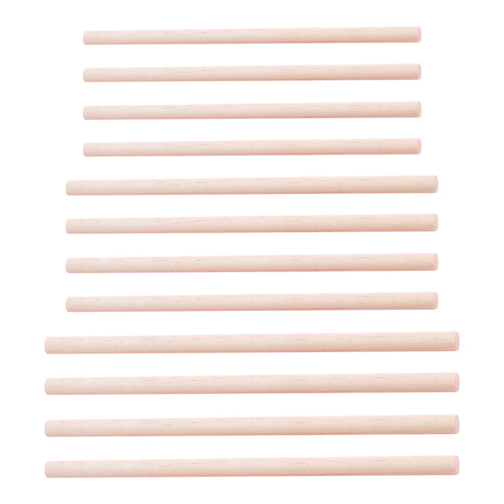 

150pcs Cylindrical Wood Sticks DIY Wooden Unfinished Sticks Wooden Poles