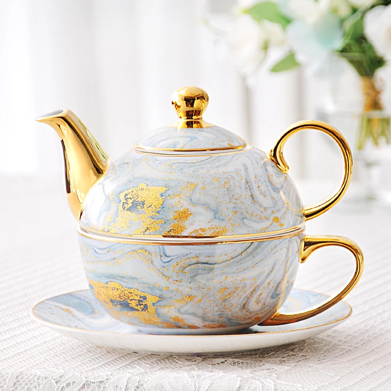 

Керамическая чашка для сына и матери, набор чайников с одной чашкой, европейский стиль, чайный набор, послеобеденный чайник