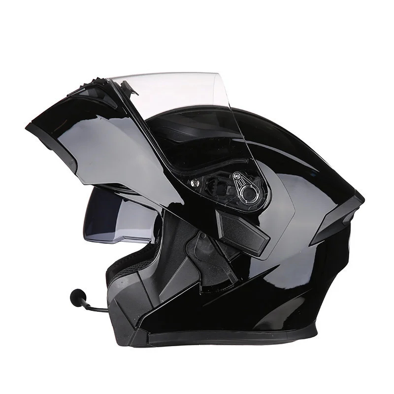 Suitable for  helmet motorcycle full helmet faceless helmet helmet Bluetooth helmet running motorcycle enlarge