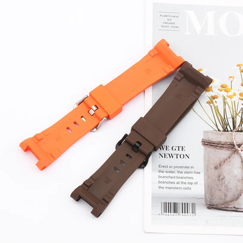 Rubber resin watch band for Casio G-Shock GST-B100 W300 210 400G S130 S330 Outdoor sports waterproof watch strap accessories