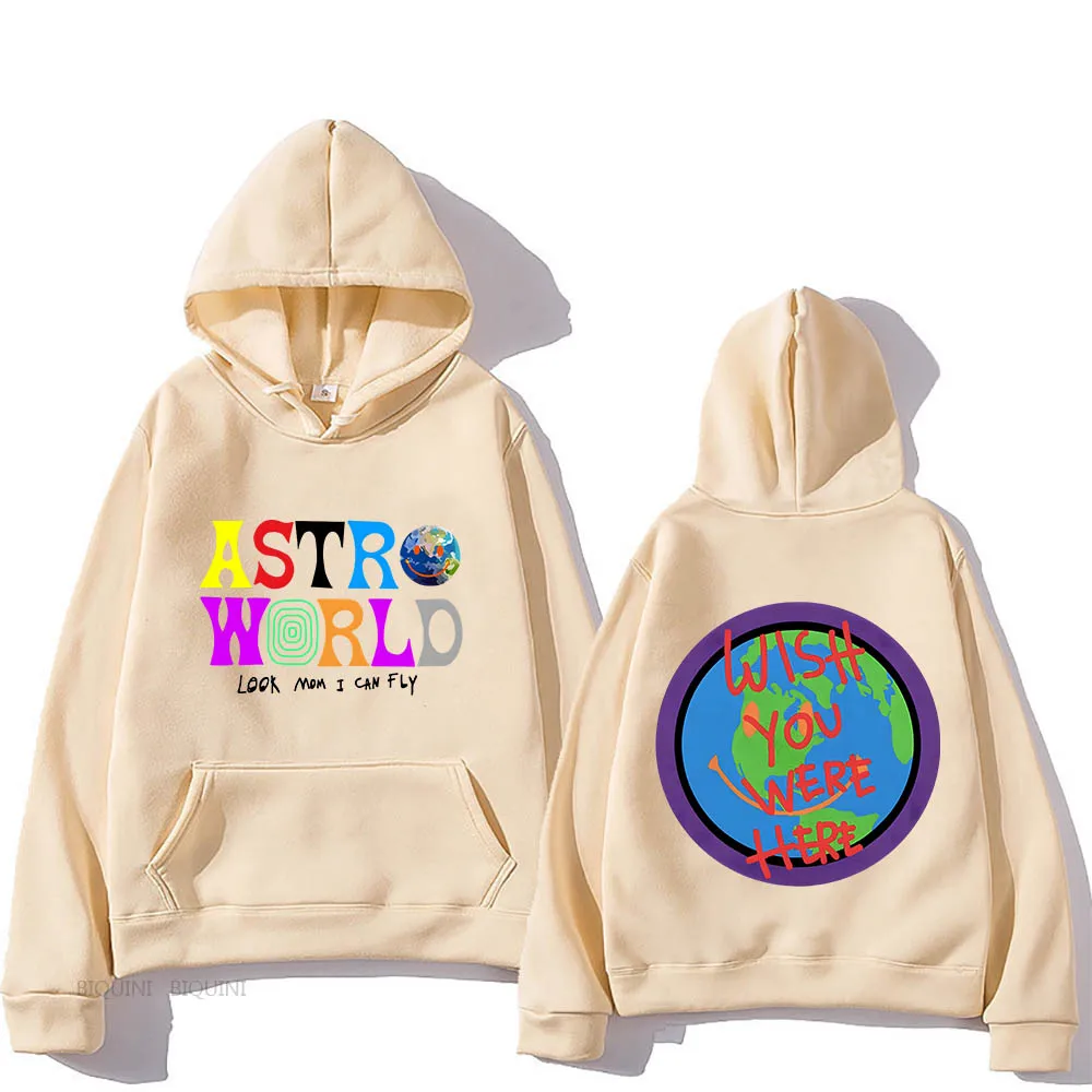 

Милые толстовки Astroworld Tour с рисунком манги/детской флисовой аниме, кавайная мультяшная одежда, Мужская/женская уличная одежда, толстовка бол...