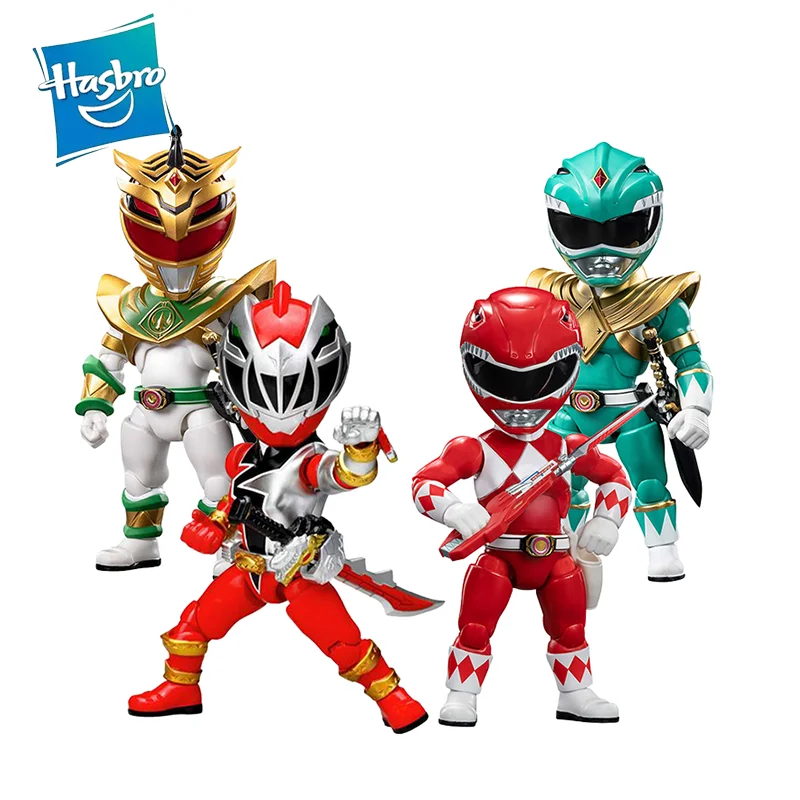 

Фигурки героев аниме Hasbro Q-version Power ranger Red Ranger Green Ranger Lord Drakkon Dino Fury, Подарочные игрушки