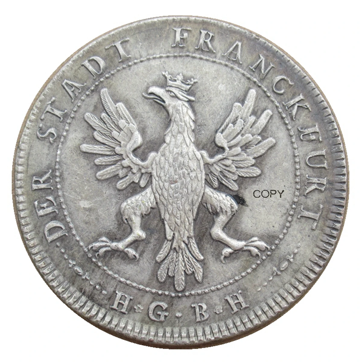 

Посеребренная декоративная монета Германия 1796