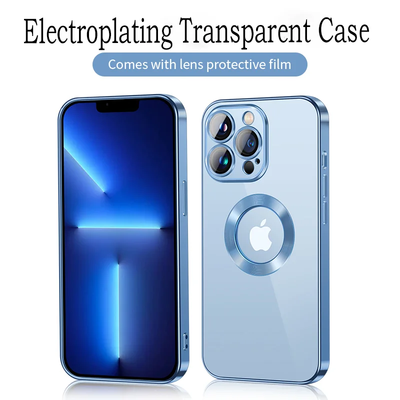 

Роскошный чехол с отверстием для логотипа для iPhone 11 12 13 Pro Max XR XS Max 8 7 Plus SE 2020 Противоударная задняя крышка с полной защитой объектива