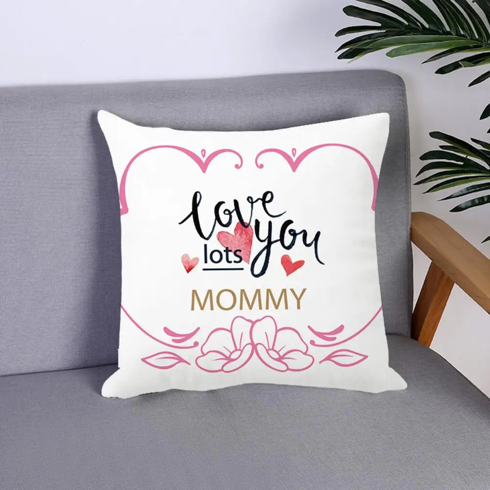 

Диванная подушка, красивая моющаяся квадратная подушка на день матери, наволочка, домашний декор