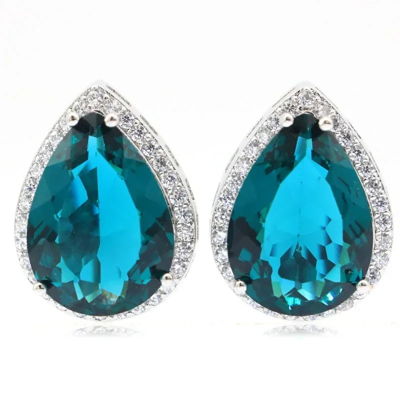 11 г индивидуальные серьги из натурального серебра 925 пробы лондонский синий