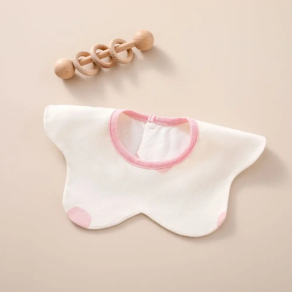 

Printing Baby Muslin Bibs Cloth Solid Color Cotton Burp Cloths Snap Button Ruffle Saliva Towel Infant Scarf
