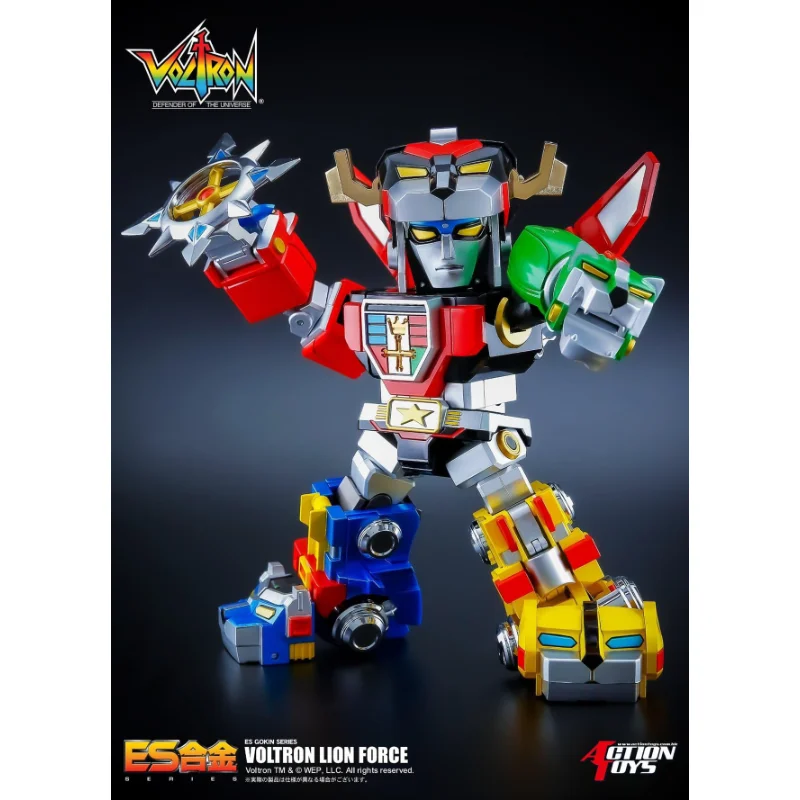 

Action Toys Finished Product Model ES Alloy 5-in-1 VOLTRON Ares Detachable Body