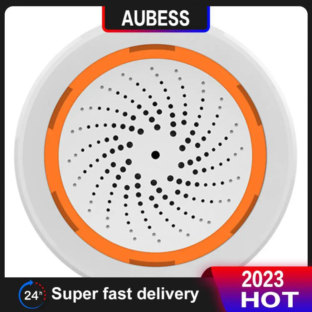 

Sound Light Sensor Usb Indoor Built-in Siren Alarm 40m 90db Smart Home Siren 2 In 1 Sensor Zigbee Tuya Smart Zigbee Sensor