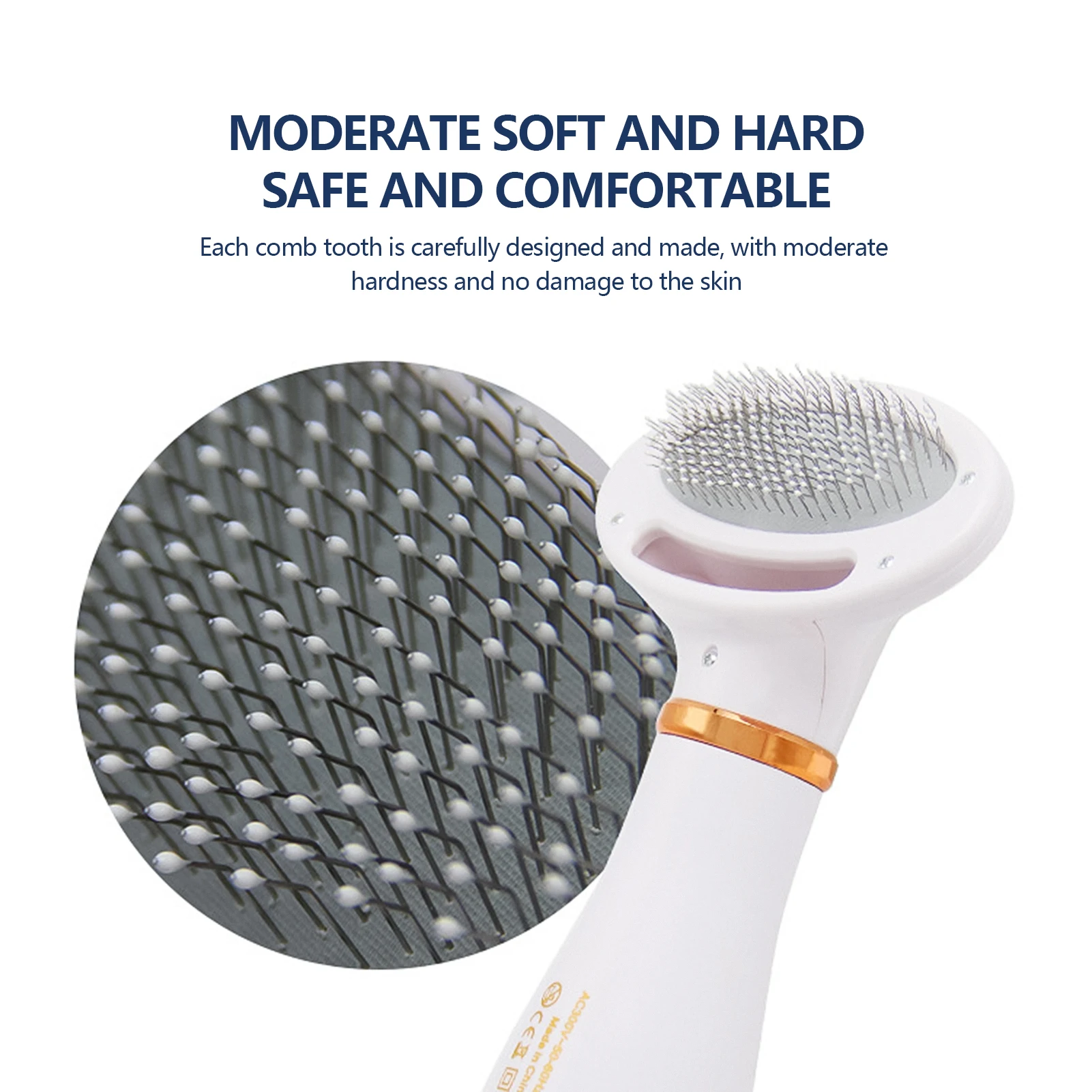

2-In-1 Portable Dog Dryer Dog Hair Dryer and Comb Brush Pet Grooming Cat Hair Comb Dog Fur Blower Low Noise