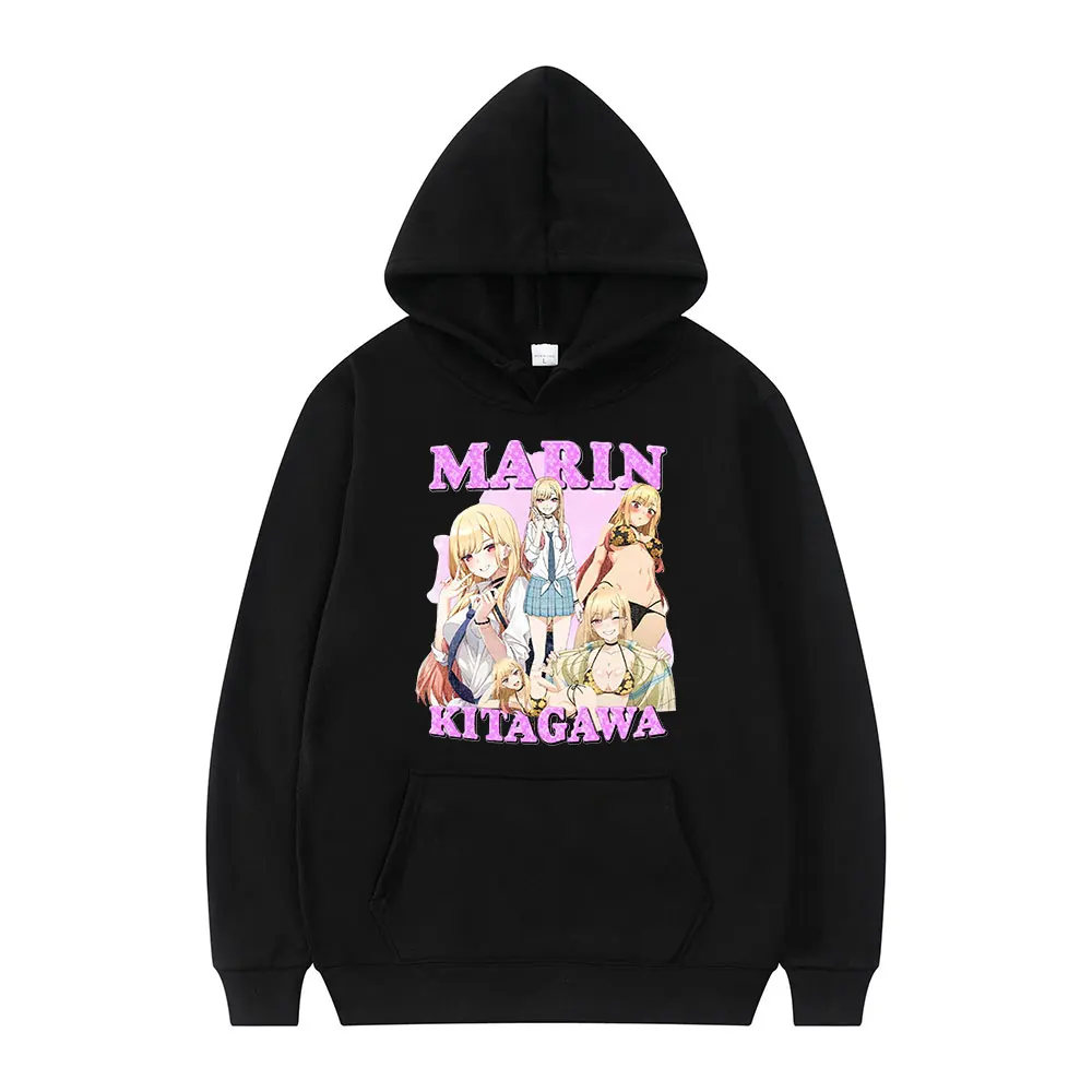 

Толстовка с капюшоном с принтом японской манги, зимняя Толстовка свободного покроя с рисунком аниме Моя одежда, любимый Марин, Китагава, 2022
