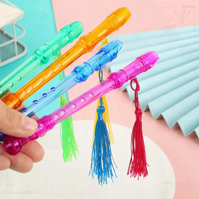 Фото 24 Pcs Transparent Stationery Set with Tasseled Flute and Gel Pens for School Supplies №4