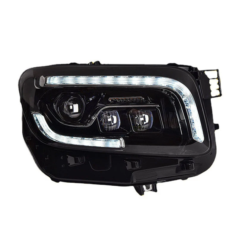 Фото Подходит для модификации фар Mercedes-Benz GLB 2020-22 годов выпуска с LED-линзами и дневными ходовыми огнями №1