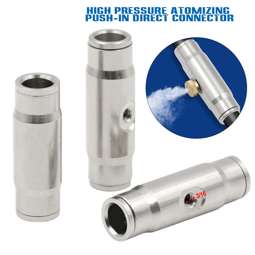 

High Pressure Brass 3/16" Interface Slip Lock Quick Connector Quick Plug With Nozzles Seat Misting System Fittings