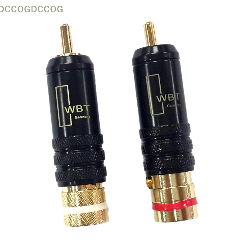 RCA штекер WBT-0144 золотистый