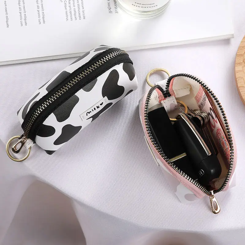 

Simple and Lovely Large-capacity General Purpose Car Key Bag Female Lipstick Storage Mini Key Bag Cover Keychain Wholesale