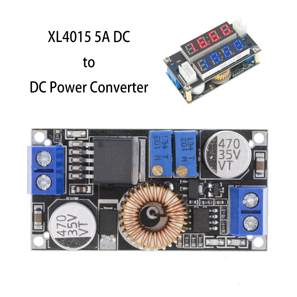 

Original XL4015 5A DC to Power Converter CC CV LED Driver Step Down Charging Board Lithium Charger Module