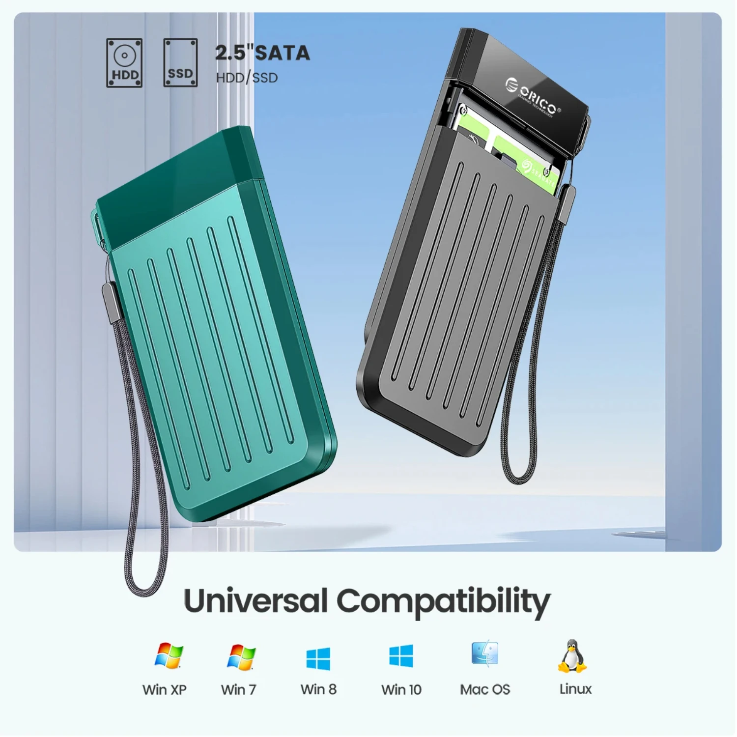 2 5 адаптера SATA — USB 3.0 Корпус для жесткого диска SSD-диска внешний блок типа C 3.1