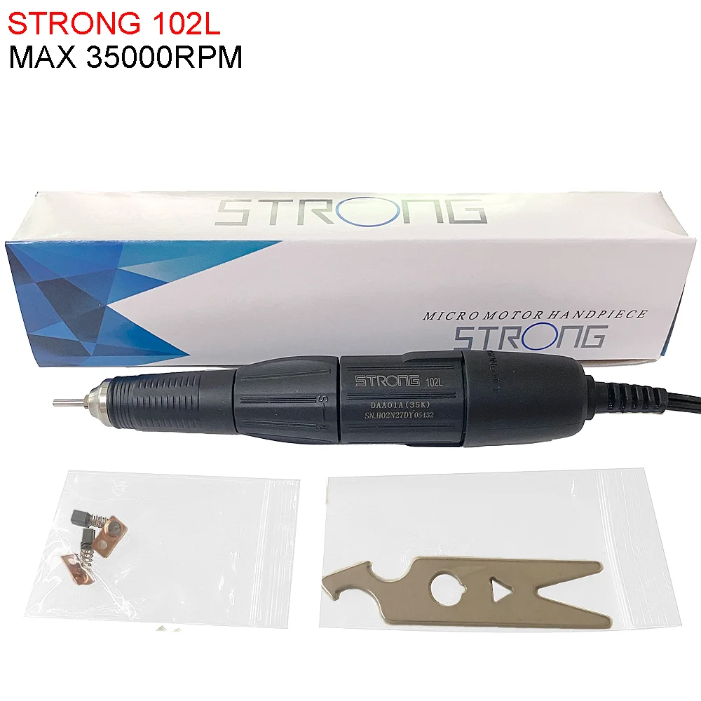 

STRONG 102L Handle Micro Motor Handpiece 35000RPM For STRONG 210 90 204 207 Marathon Control Box Electric Manicure Drill Pen