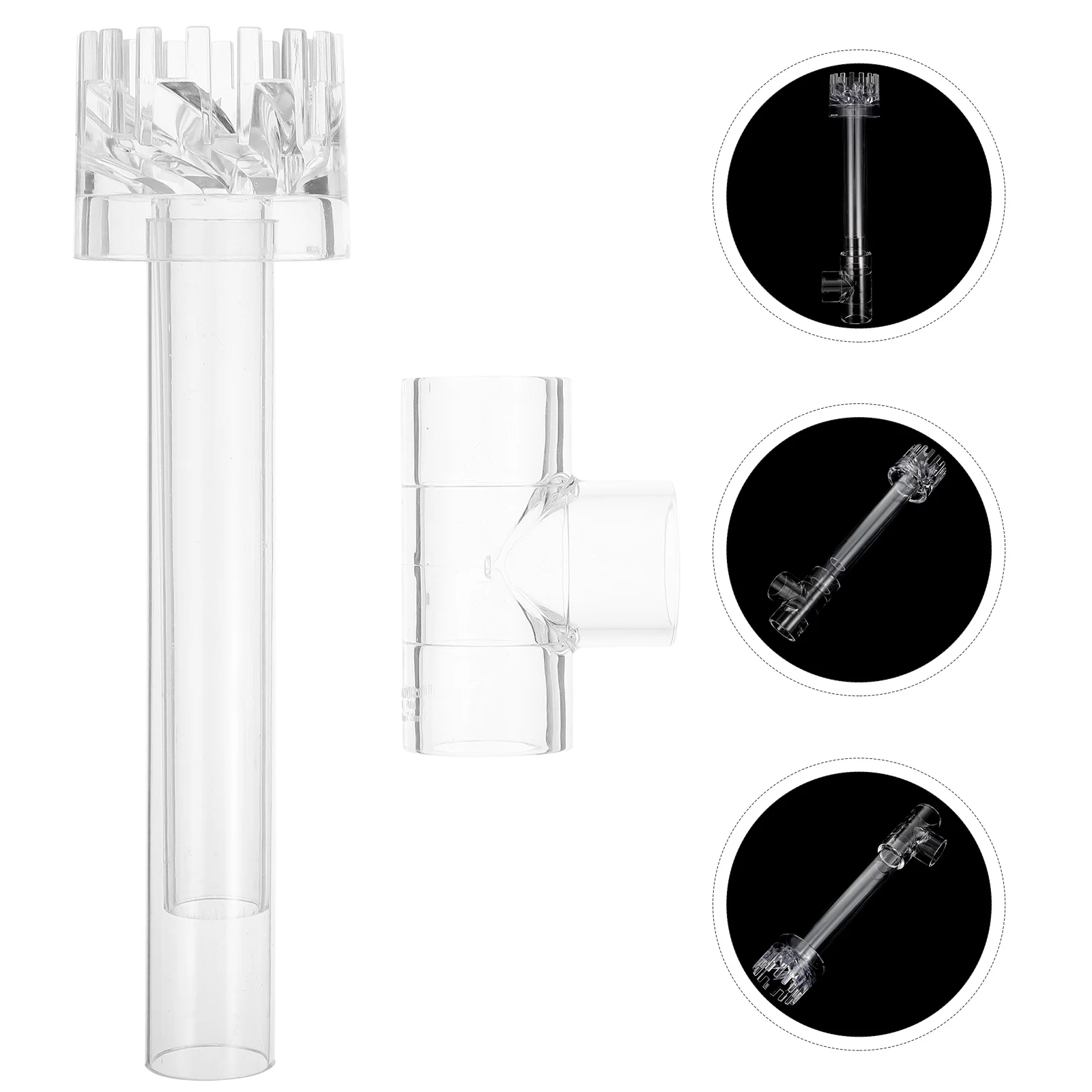 

1Pc Plastic Three-way Oil Film Processor Aquarium Surface Protein Skimmer Filter