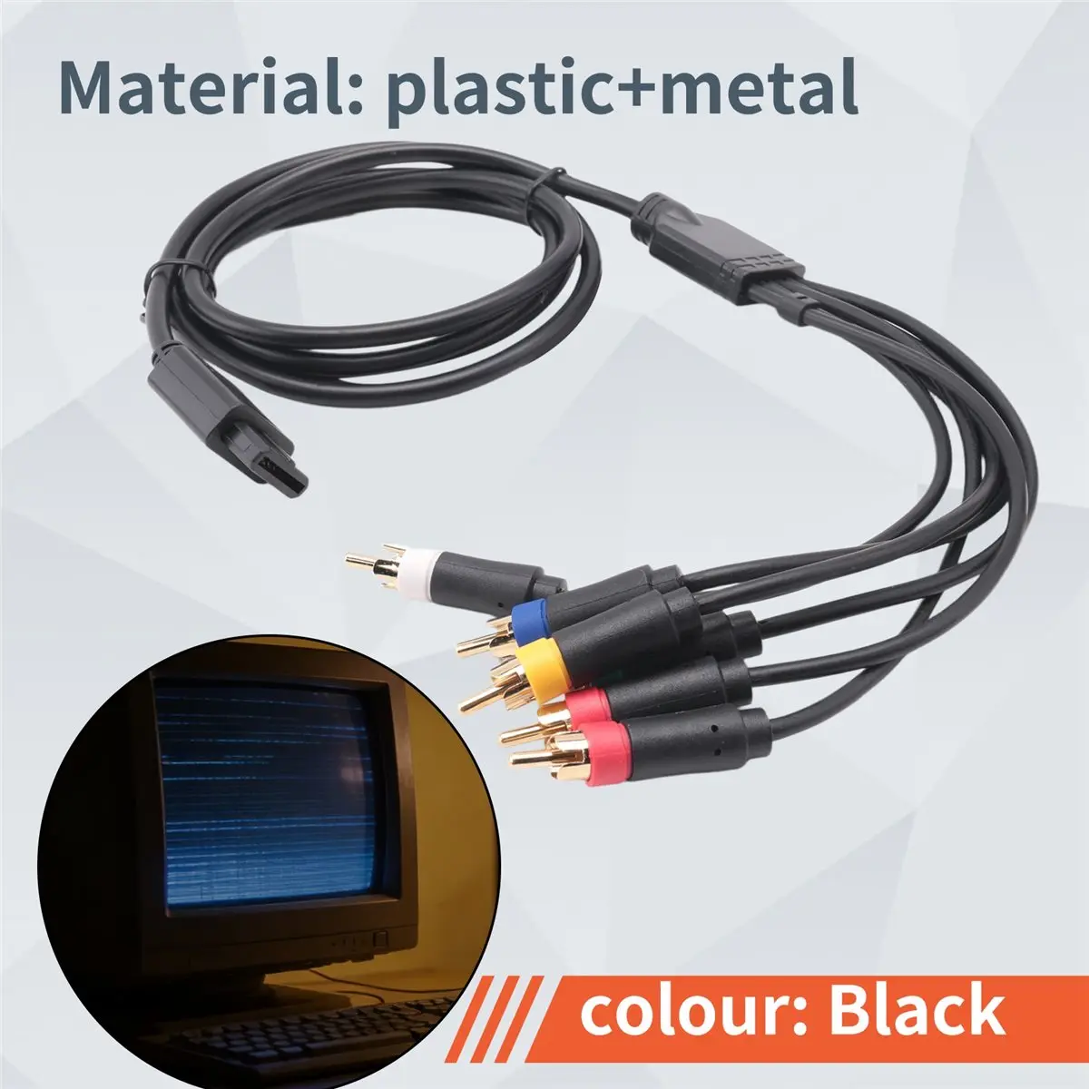 Фото Кабель T81C RGB/RGBS для игровых консолей N64, SFC, SNES. Композитный кабель с высокой стабильностью без адаптера BNC. №1