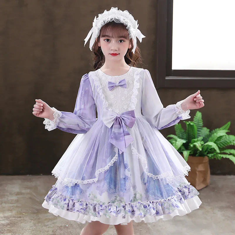 

Josaywin Baby Girl Lolita Princess Ball Gown Spanish Autumn Winter Cute Teenagers Kids Dresses Vestidos Baby Children Dresses