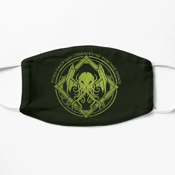 

Cthulhu Lovecraft Chant Design Flat Printing Face Mask Sport Winter Unisex Reusable Windproof Pattern Dustproof Washable