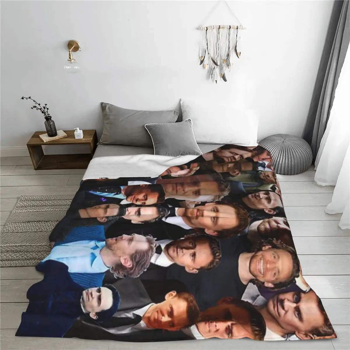 Пушистое детское одеяло Tom Hiddleston фотоколлаж диван кемпинговое покрывало удобное