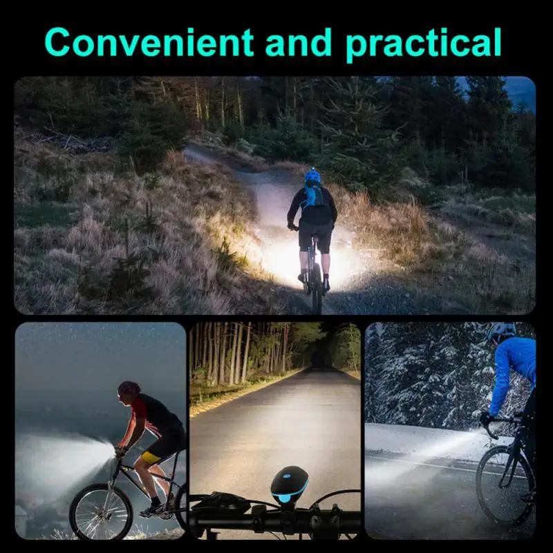 Фара велосипедная с электронным гудком и зарядкой от USB |