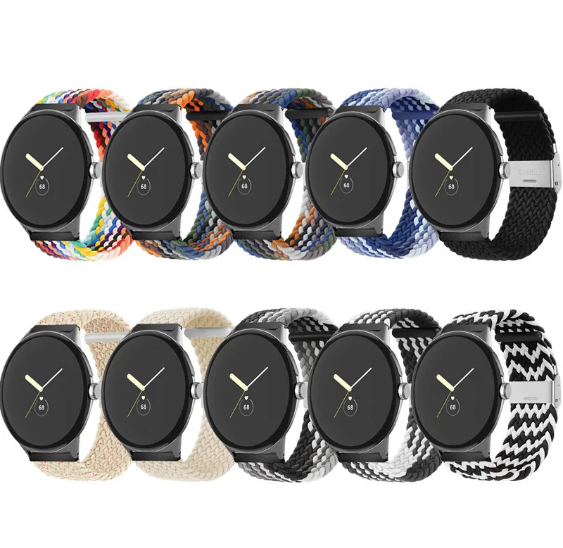 

Elastic Nylon Braided band For Google Pixel Watch 2 1 Connector Loop Quick Release Straps For Google Pixel Watch 2 1 Strap