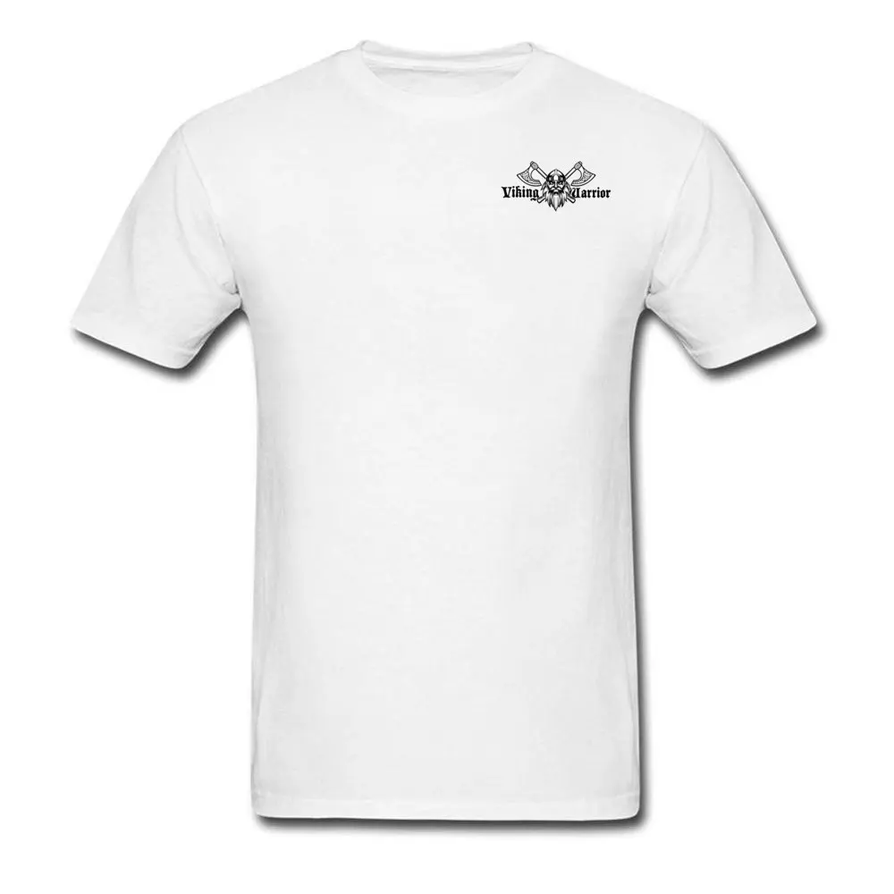 

Viking Warrior Mens T-shirts 100% Cotton Fabric Black And White Clothing Shirt Men Tops & Tees Normal Fashion Vintage