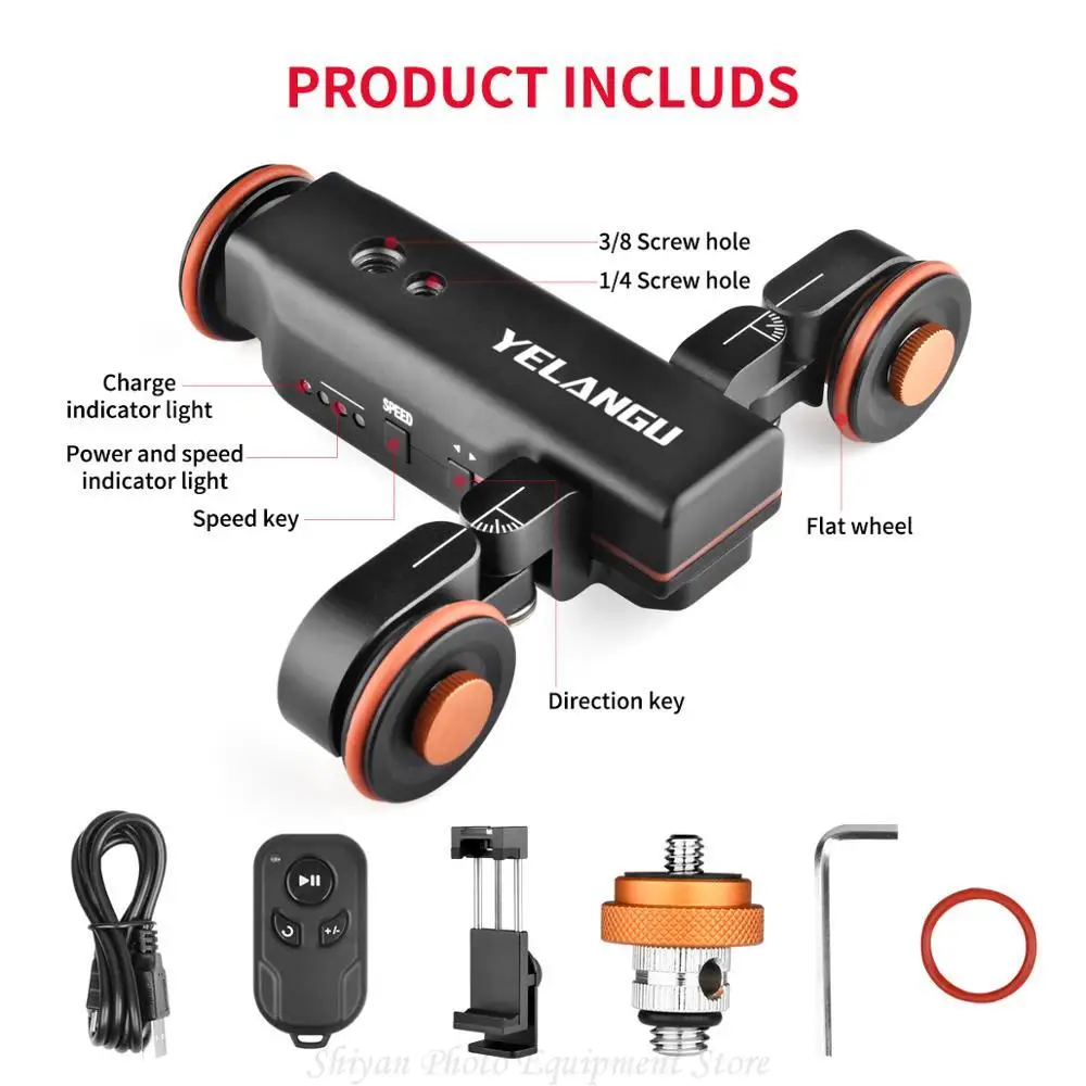 Трековый слайдер для видеокамеры Автоматическая индикация веса электрический