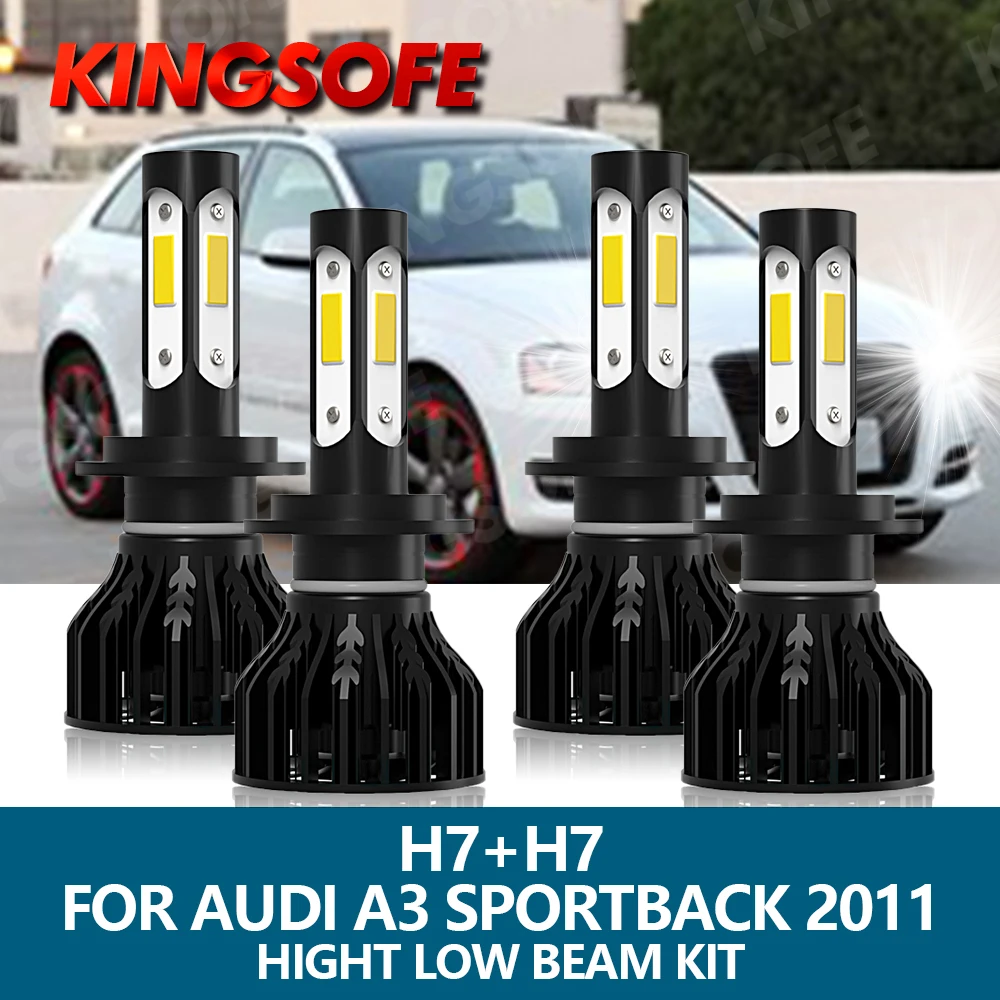 

Автомобисветильник светодиодсветодиодный фары KINGSOFE, 4 шт., H7, 6000K, 100 лм, 2011 Вт