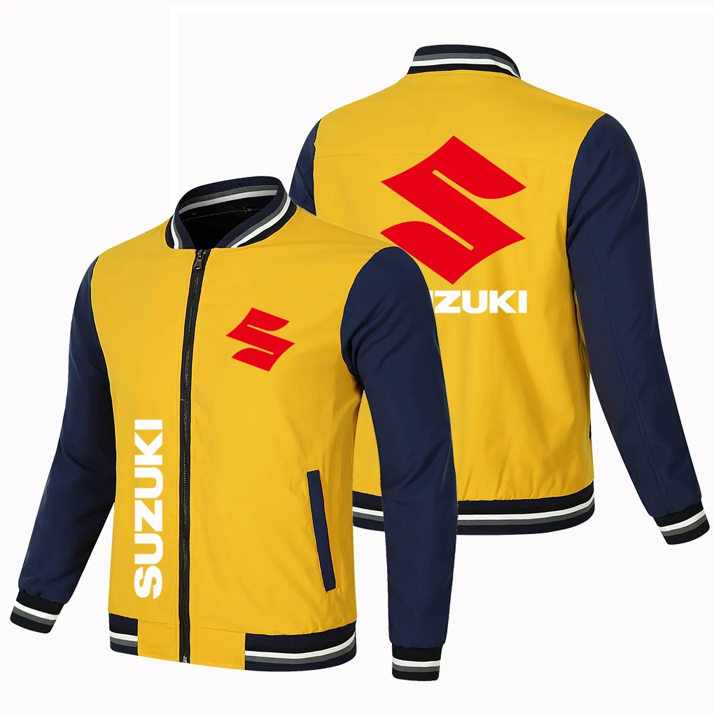 

Мужская бейсбольная куртка в стиле хип-хоп, очень большая куртка с принтом логотипа автомобиля, ветрозащитная куртка на молнии, модная мужская куртка на весну и осень