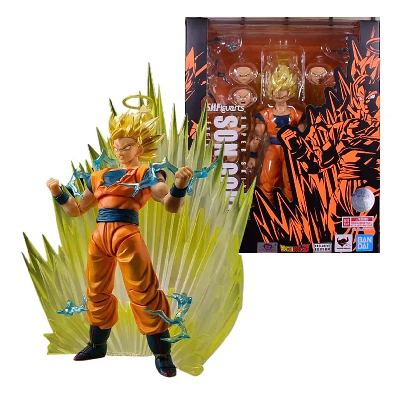 

Фигурка Bandai из аниме «Драконий жемчуг», Shf SDCC Super Saiyan 2 Goku 16 Buu, коллекционная аниме экшн-фигурка, игрушки, бесплатная доставка