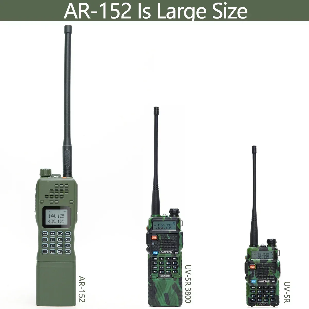 Фото Рация AR-152 15 Вт, мощная, 50 км, VHF/UHF, тактическая, для охоты и кросс-кантри, аналог AN/PRC-152 №4